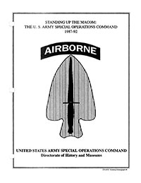 USASOC Standing Up Macom selected pages