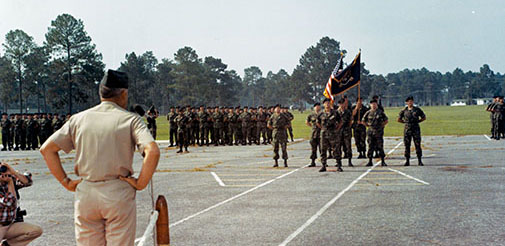 1st Special Forces Group was inactivated at Fort Bragg