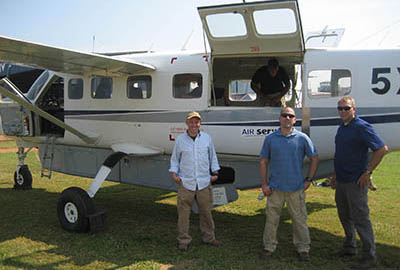 SFC Nathan J. Todd, SGT Pete H. Blackman*, and SGT Trevor B. Rangel*, just before the 6 July 2012 leaflet drop, during the ‘overlap’ between the first two MSE-UG rotations.