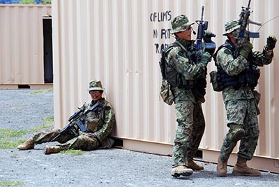 The Japanese excelled at Close Quarter Combat training. This is because the SFGp can easy practice this type of training.