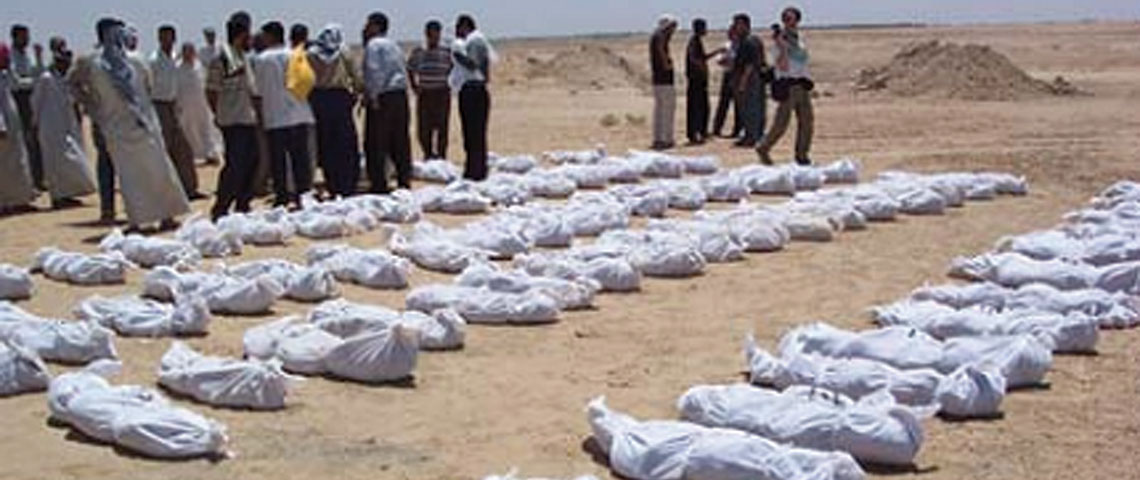 LTC Edward Burley coordinated a team of British and Australian anthropologists tasked with finding, exhuming, and documenting mass graves in Iraq. Sites like this one near Al-Hillah have been found all over the country.