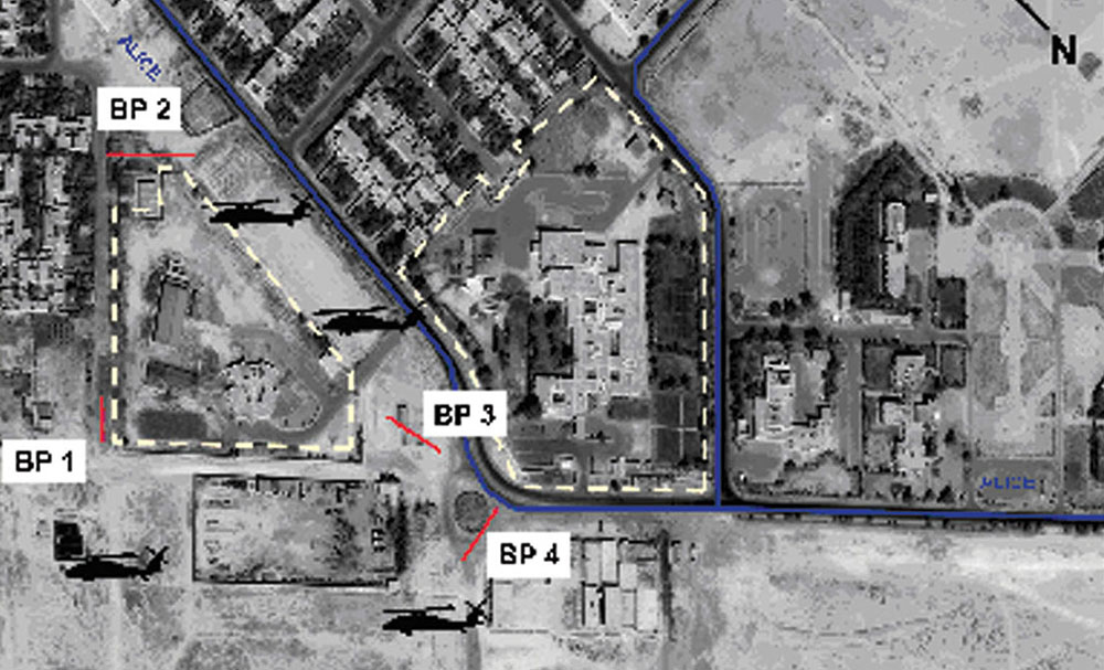 Four MH-60K Black Hawk helicopters delivered Rangers at designated blocking positions (BPs) around Objective Beaver. In spite of enemy fire, all of the “Kilos” completed their infiltrations successfully.