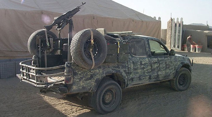 The mix of ARSOF vehicles in Afghanistan