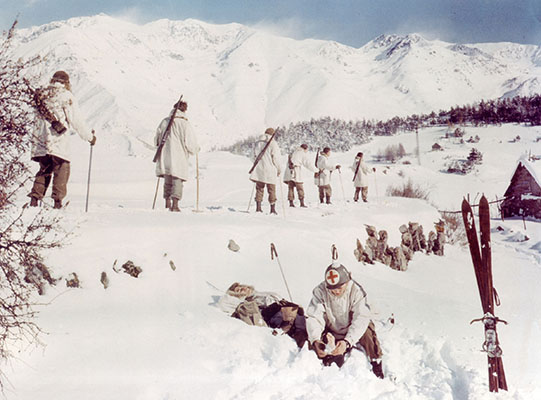 As the 1st Airborne Task Force’s fight moved into the Maritime Alps and fall turned to winter, snow became another factor in combat and combat support operations.