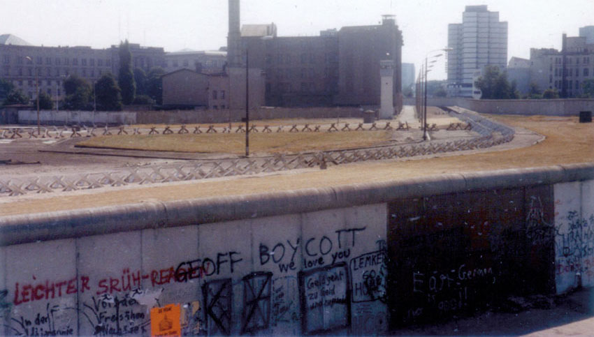 Wall photo taken at the time of the author’s tour with Detachment A.