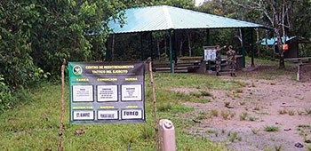 Entrance to one of the CERTE training sites.