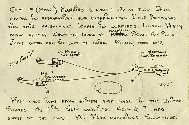 This photo reveals how cramped it was inside a CG-4A when carrying eleven fully loaded paratroopers.