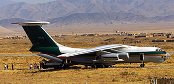 An Iranian Il-76 at Bagram.