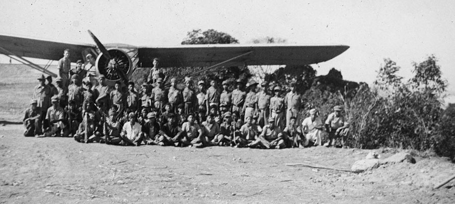 A Stinson L-1 of Detachment’s 101’s “Red Ass” Air Force