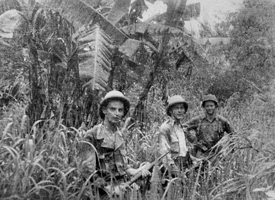 Much of north Burma was thick jungle through which trails had to be cut to allow movement. This area represents a relatively clear section.