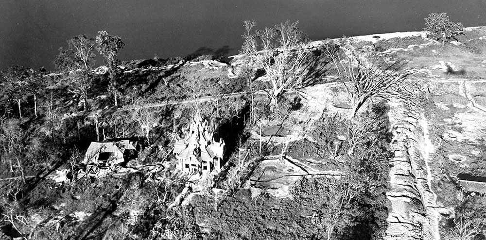 An aerial view of some of the trenches surrounding Myitkyina.