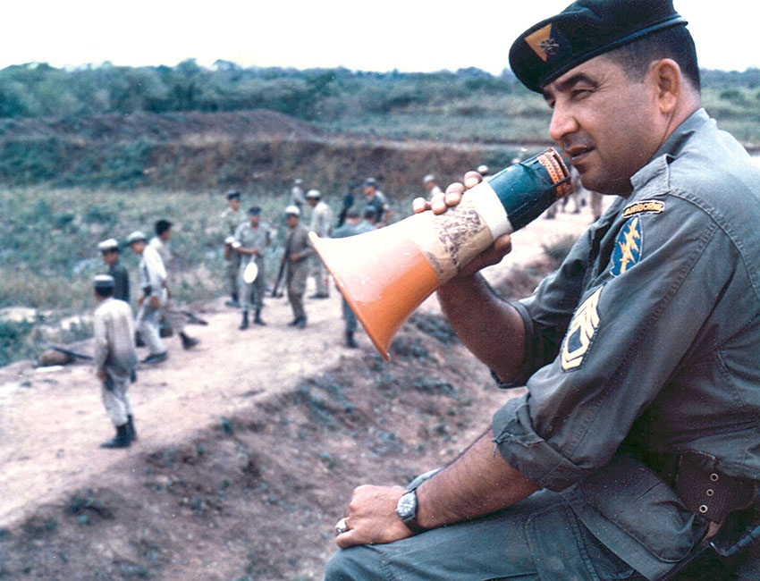 SFC Dan Chapa directed firing from the makeshift range tower.