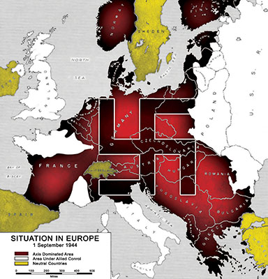 MAP: Situation in Europe, 1 September 1944