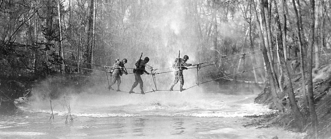 Soldiers training