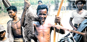 The crossbow was a traditional hunting instrument among the Montagnards.