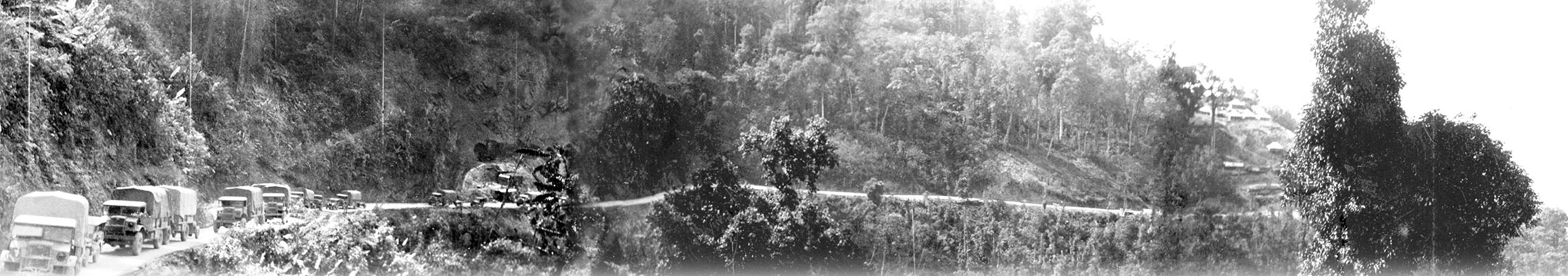 One of the great military engineering projects, the Ledo Road bypassed the Japanese controlled part of the Burma Road, to permit the delivery of supplies to besieged China.