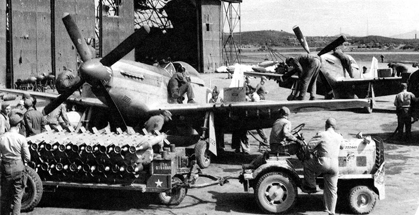 U.S. and South African Air Force F-51 Mustangs were flying out of P’yongyang’s East Airfield (K-23) by mid-November 1950.