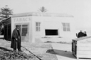 German blockhouse disguised as tobacco shop