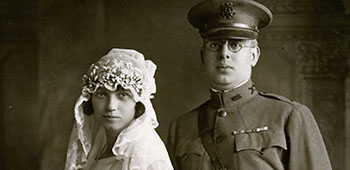 On 15 September 1923 at the 13th Regiment National Guard Armory in Brooklyn, New York, First Lieutenant Munske married Anna Haderer.  They remained together until his death sixty-two years later.