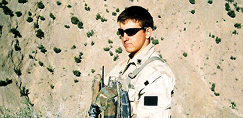 Sgt. Maj. Payne, during his early days as an Army Ranger while in Eastern Afghanistan in 2004.