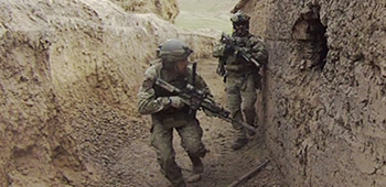 Sgt. Maj. Payne during a 2011 raid in Afghanistan.