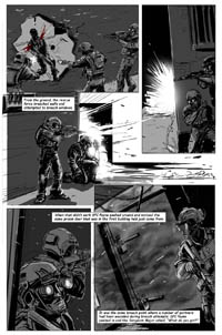 Page 10 of skech depiction of then-Sgt 1st Class Thomas P. Payne rescue.