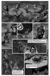 Page 15 of skech depiction of then-Sgt 1st Class Thomas P. Payne rescue.